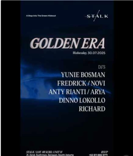 STALK SCBD JAKARTA - GOLDEN ERA