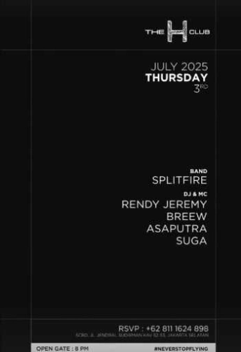 THE H CLUB SCBD JAKARTA - THURSDAY