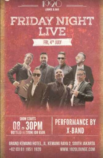 1920 LOUNGE KEMANG JAKARTA - FRIDAY NIGHT LIVE