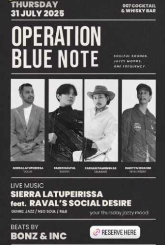 007 COCKTAIL & WHISKY BAR SENOPATI JAKARTA - OPERATION BLUE NOTE