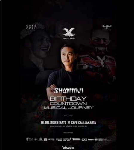 CAFE CALI JAKARTA - TOKYO DRIFT JAKARTA X DJ SHAMMUI BIRTHDAY COUNTDOWN MUSICAL JOURNEY