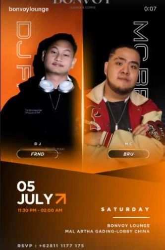 BONVOY LOUNGE KELAPA GADING JAKARTA - SATURDAY