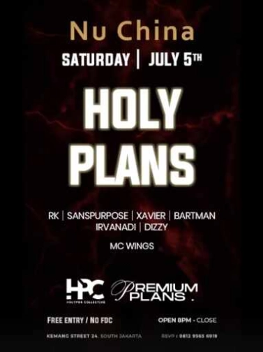 NU CHINA KEMANG JAKARTA - HOLY PLANS