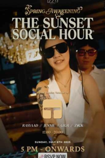 IZZY SOCIAL CLUB GUNAWARMAN JAKARTA - THE SUNSET SOCIAL HOUR