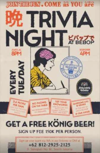 BEBOP JAKARTA - TUESDAY