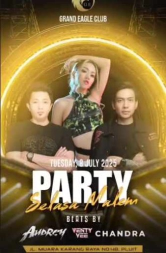 GRAND EAGLE CLUB PENJARINGAN JAKARTA - PARTY SELASA MALAM