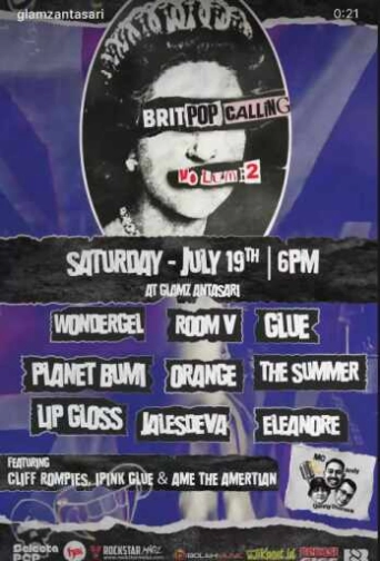 GLAMZ ANTASARI JAKARTA - BRITPOP CALLING