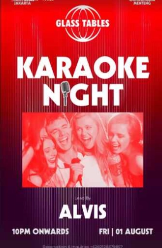 GLASS TABLE MENTENG JAKARTA - KARAOKE NIGHT