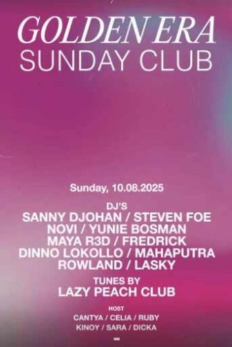 STALK SCBD JAKARTA - GOLDEN ERA SUNDAY CLUB