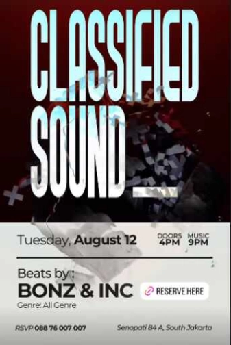 007 COCKTAIL & WHISKY BAR SENOPATI JAKARTA - CLASSIFIED SOUND