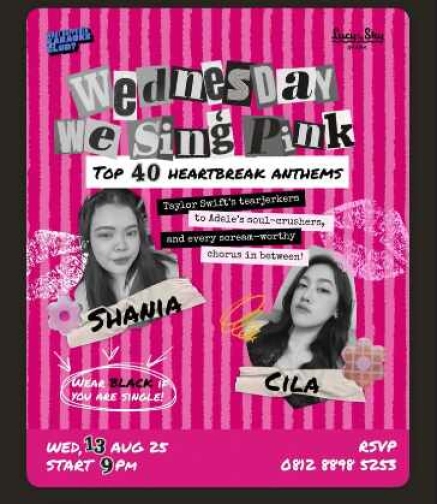 LUCY IN THE SKY SPARK SENAYAN JAKARTA - WEDNESDAY WE SING PINK
