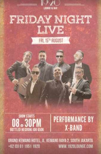 1920 LOUNGE KEMANG JAKARTA - FRIDAY NIGHT LIVE