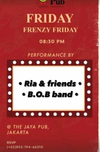 JAYA PUB MENTENG JAKARTA - FRENZY FRIDAY