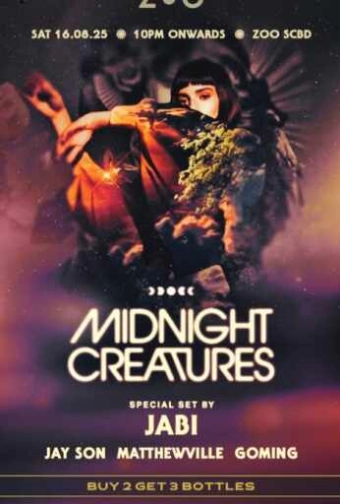 ZOO SCBD JAKARTA - MIDNIGHT CREATURES