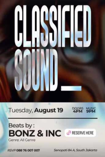 007 COCKTAIL & WHISKY BAR SENOPATI JAKARTA - CLASSIFIED SOUND