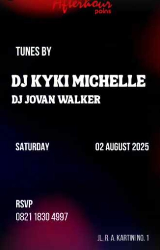 AFTERHOUR POINS JAKARTA - SATURDAY