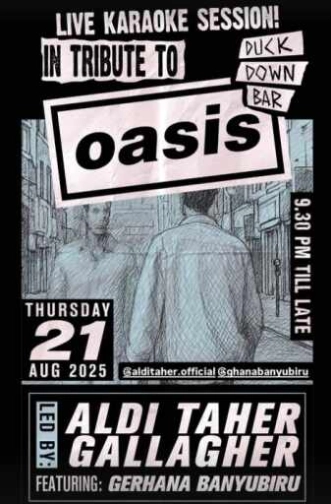 DUCK DOWN GUNAWARMAN JAKARTA - TRIBUTE TO OASIS