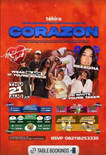 TEKIRA BLOK M JAKARTA - CORAZON