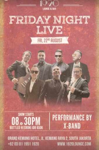 1920 LOUNGE KEMANG JAKARTA - FRIDAY NIGHT LIVE