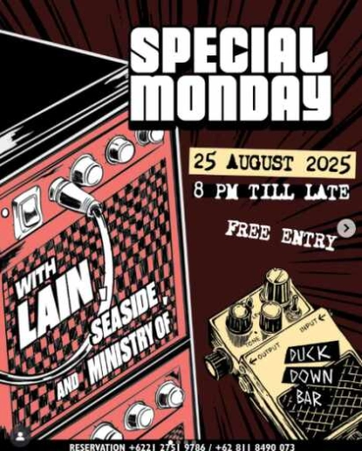 DUCK DOWN GUNAWARMAN JAKARTA - SPECIAL MONDAY