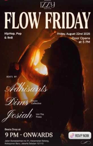 IZZY SOCIAL CLUB GUNAWARMAN JAKARTA - FLOW FRIDAY
