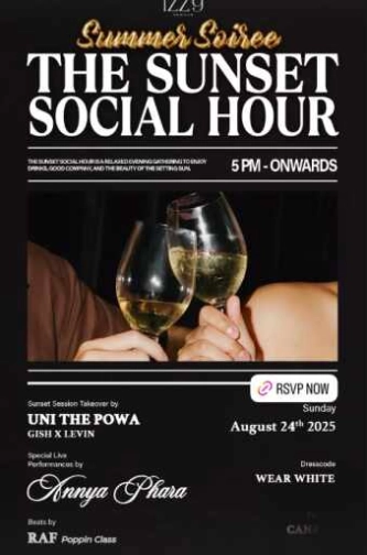 IZZY SOCIAL CLUB GUNAWARMAN JAKARTA - THE SUNSET SOCIAL HOUR