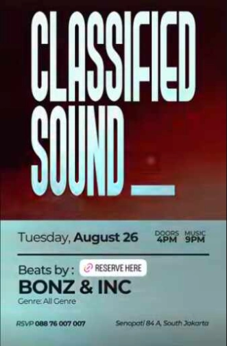 007 COCKTAIL & WHISKY BAR SENOPATI JAKARTA - CLASSIFIED SOUND
