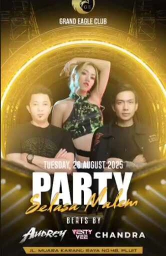 GRAND EAGLE CLUB PENJARINGAN JAKARTA - PARTY SELASA MALAM