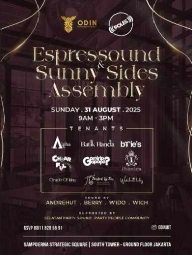 ODIN JAKARTA - ESPRESSOUND SUNNY & SIDES ASSEMBLY