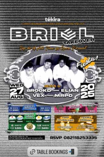 TEKIRA BLOK M JAKARTA - BRIEL TAKEOVER