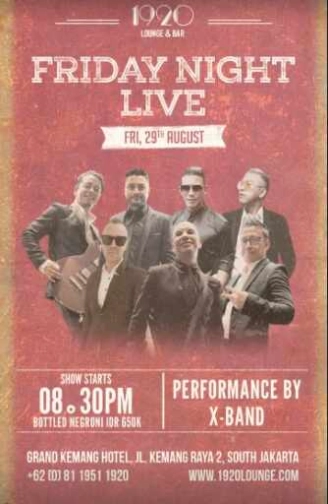 1920 LOUNGE KEMANG JAKARTA - FRIDAY NIGHT LIVE