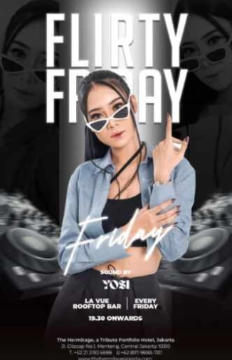 LA VUE ROOFTOP BAR MENTENG JAKARTA - FLIRTY FRIDAY