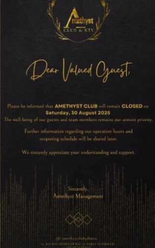 AMETHYST CLUB JAKARTA - SATURDAY