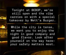 BEBOP JAKARTA  SATURDAY