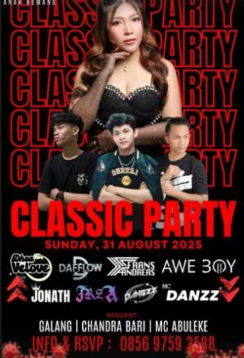 ANAK KEMANG CAFE JAKARTA - CLASSIC PARTY