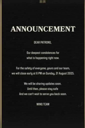 MINQ SENOPATI JAKARTA - SUNDAY