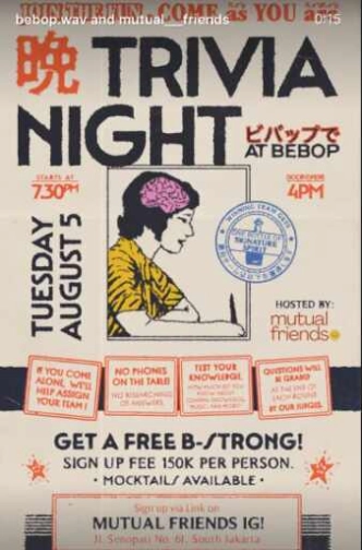BEBOP JAKARTA - TRIVIA NIGHT