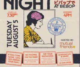 BEBOP JAKARTA  TRIVIA NIGHT