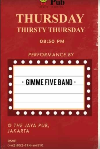JAYA PUB MENTENG JAKARTA - THIRSTY THURSDAY