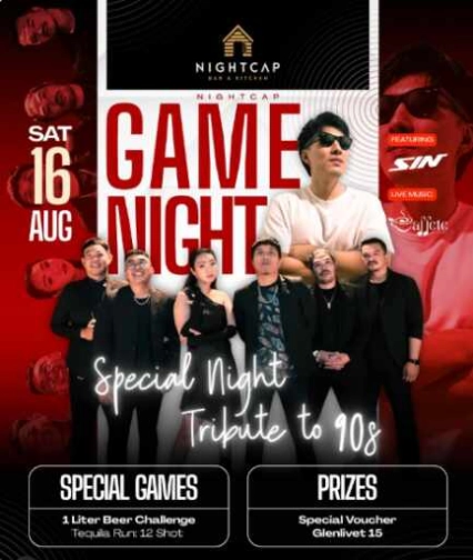 NIGHTCAP PURI JAKARTA - GAME NIGHT: 90s THROWBACK EDITION