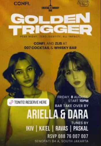 007 COCKTAIL & WHISKY BAR SENOPATI JAKARTA - GOLDEN TRIGGER