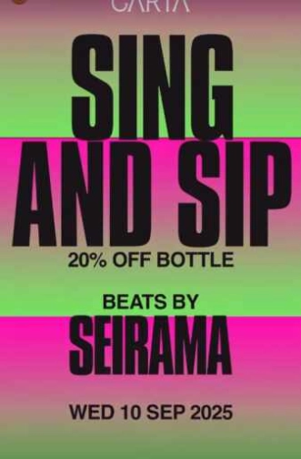 CARTA SCBD JAKARTA - SING AND SIP