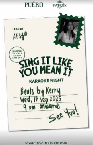 PUERO SENOPATI JAKARTA - SING IT LIKE YOU MEAN IT