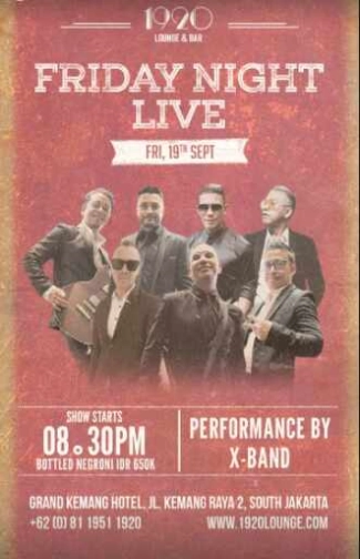 1920 LOUNGE KEMANG JAKARTA - FRIDAY NIGHT LIVE