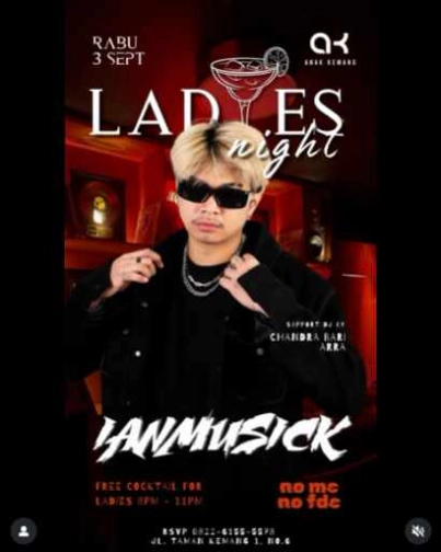 ANAK KEMANG CAFE JAKARTA - LADIES NIGHT