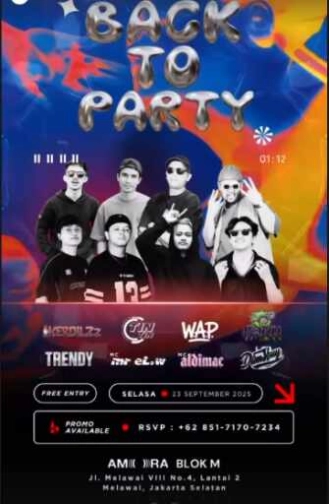 AMORA BLOK M JAKARTA - BACK TO PARTY