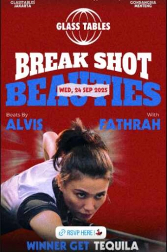 GLASS TABLES MENTENG JAKARTA - BREAK SHOT BEAUTIES