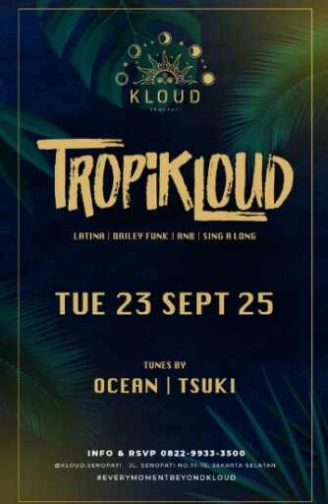 KLOUD SKY DINING & LOUNGE SENOPATI JAKARTA - TROPIKLOUD