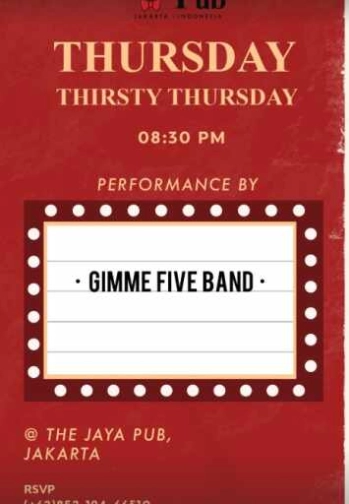 JAYA PUB MENTENG JAKARTA - THIRSTY THURSDAY