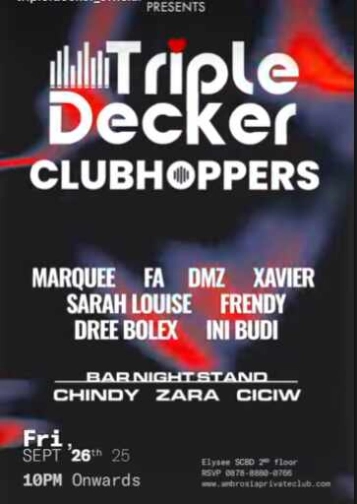 AM LOUNGE SCBD JAKARTA - TRIPLE DECKER